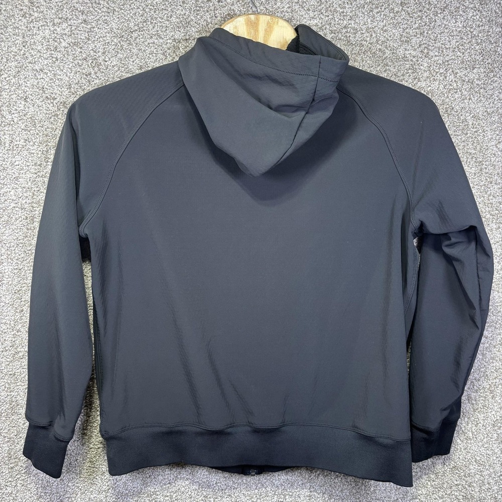 Nike Windbreaker Jacket Mens XL Black Hooded Full Zip Softshell Lined Athletic - Picture 7 of 7